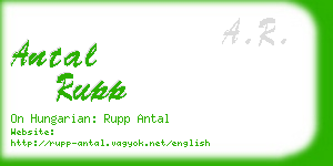 antal rupp business card